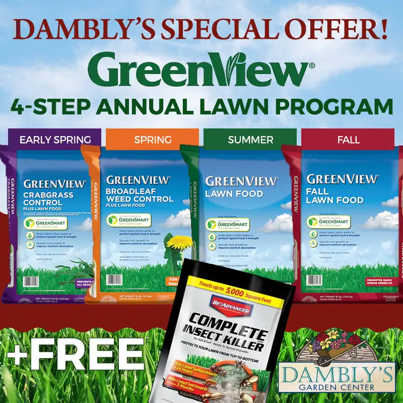 Dambly's Special Offer Greenview 4-step Annual Lawn Program