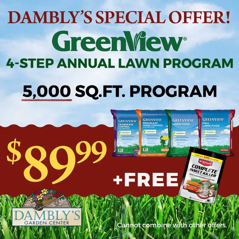 Dambly's Special Offer Greenview 4-step Annual Lawn Program