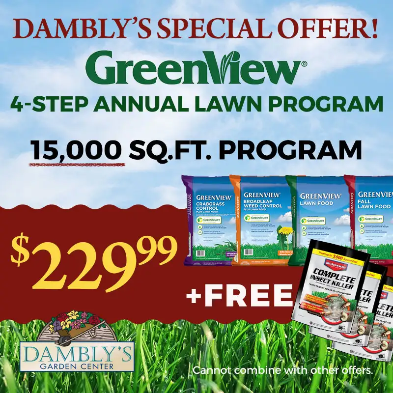 Dambly's Special Offer Greenview 4-step Annual Lawn Program